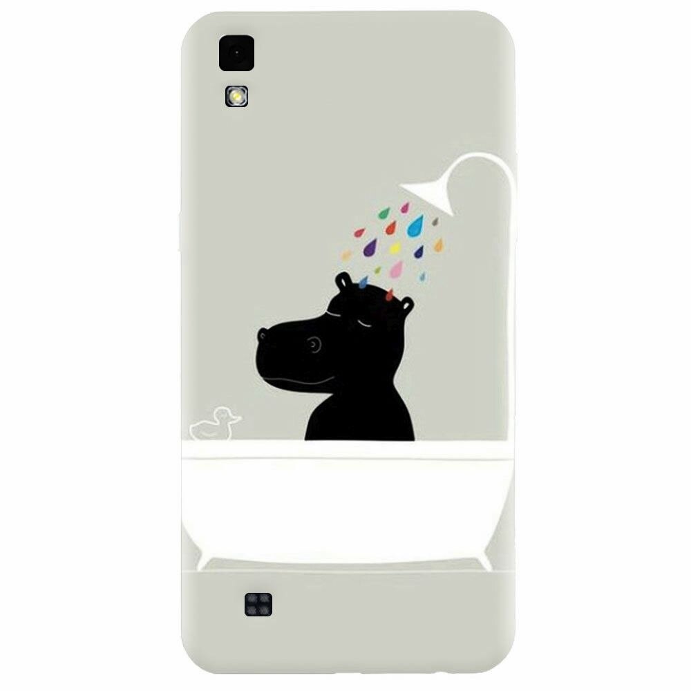 Husa silicon pentru Lg X Power, Hippo Bath