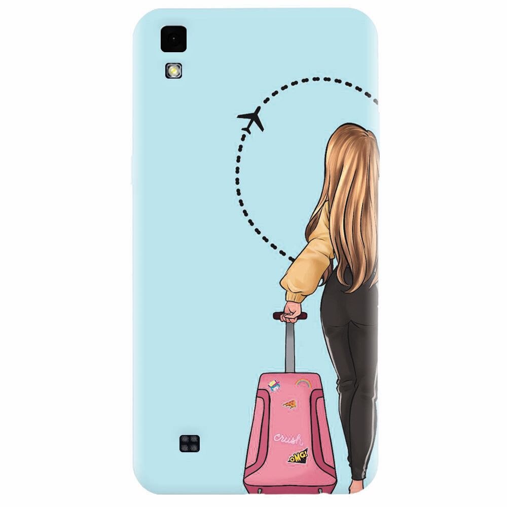 Husa silicon pentru Lg X Power, Travel Girl
