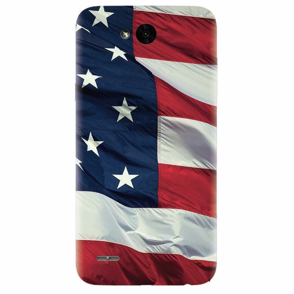 Husa silicon pentru Lg X Power 2, American Flag Illustration
