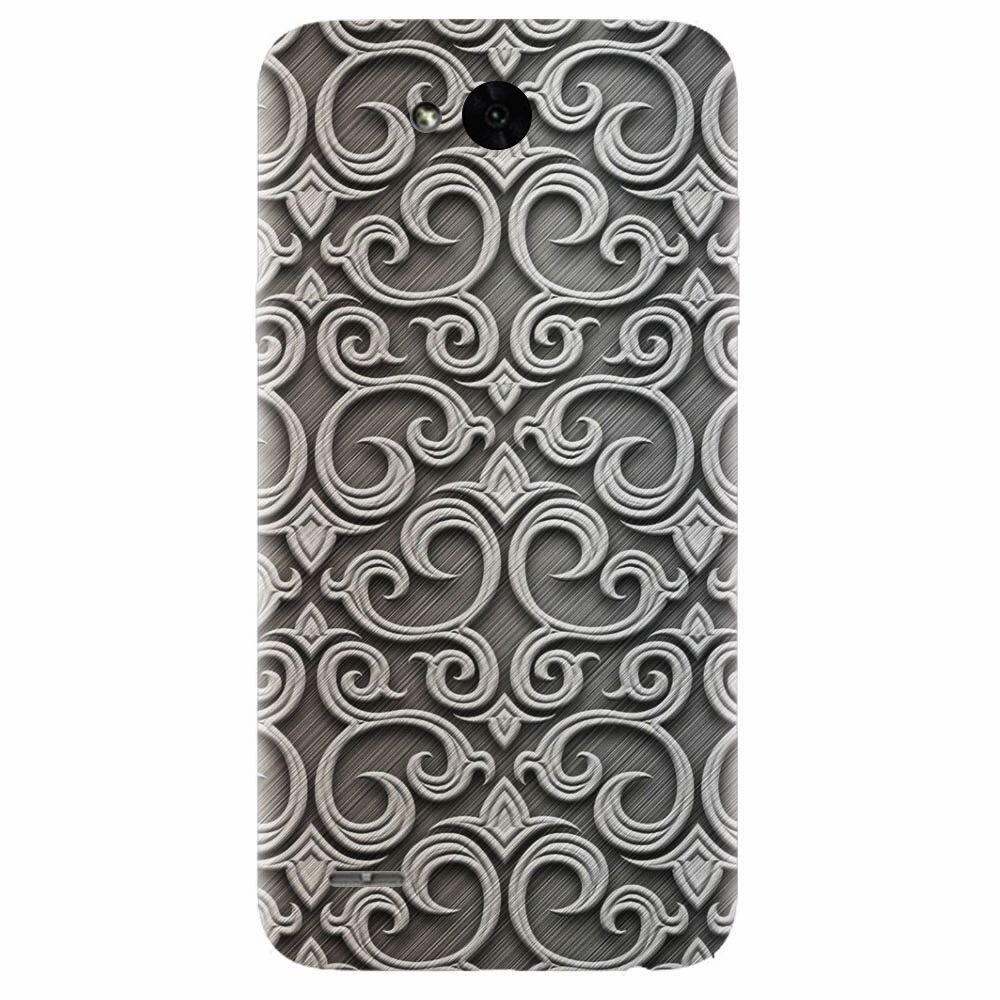 Husa silicon pentru Lg X Power 2, Baroque Silver Pattern