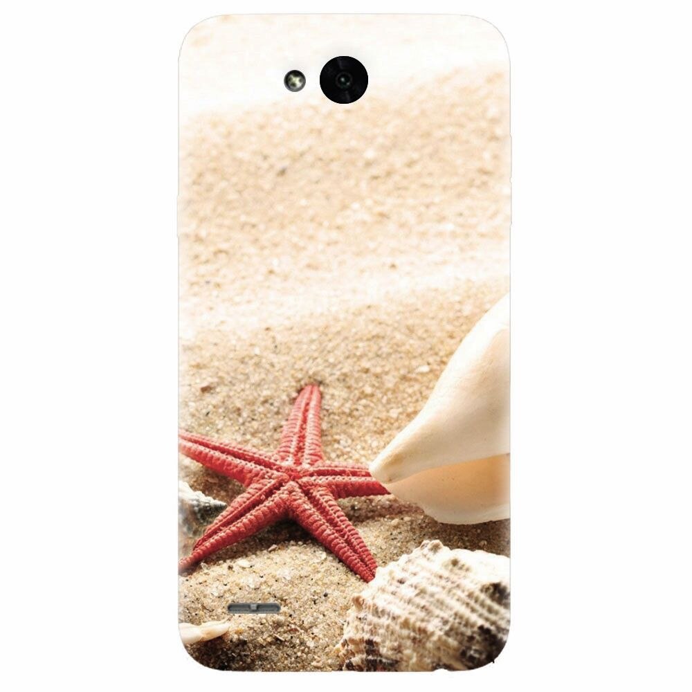 Husa silicon pentru Lg X Power 2, Beach Shells And Starfish