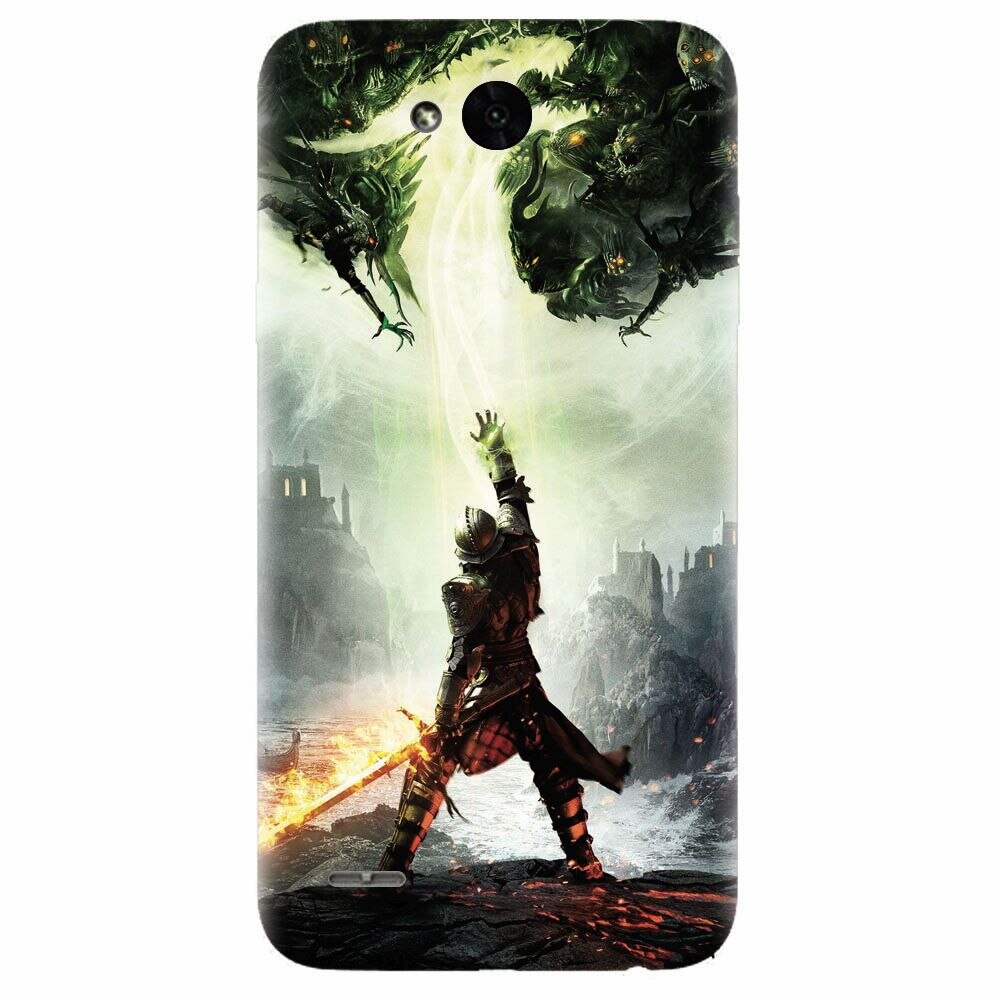 Husa silicon pentru Lg X Power 2, Green Dragon