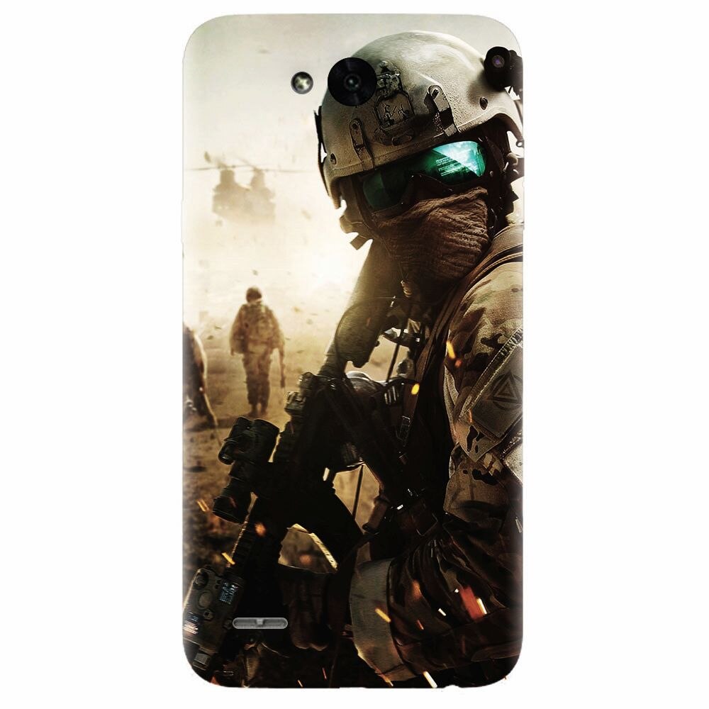 Husa silicon pentru Lg X Power 2, Battlefield
