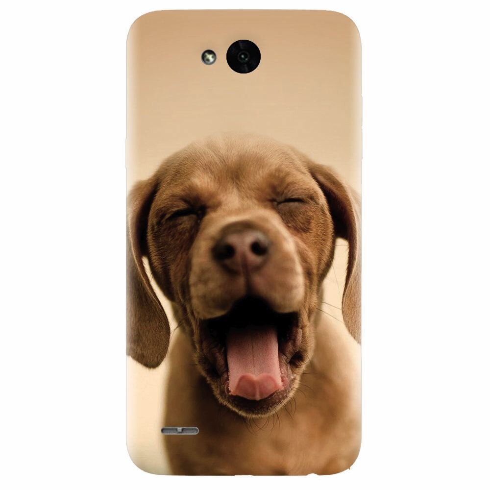 Husa silicon pentru Lg X Power 2, Cute Yawning Puppy