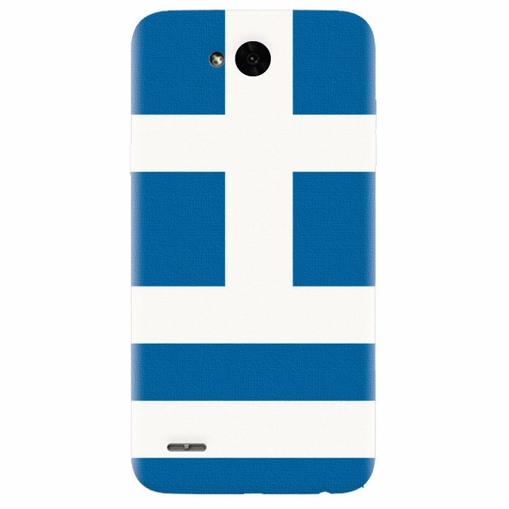 Силиконов капак за Lg X Power 2, флаг на Гърция