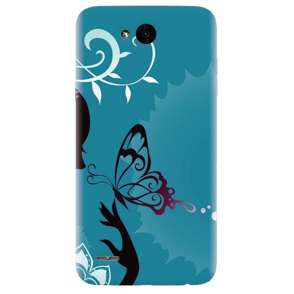 Husa silicon pentru Lg X Power 2, Blue Butterfly