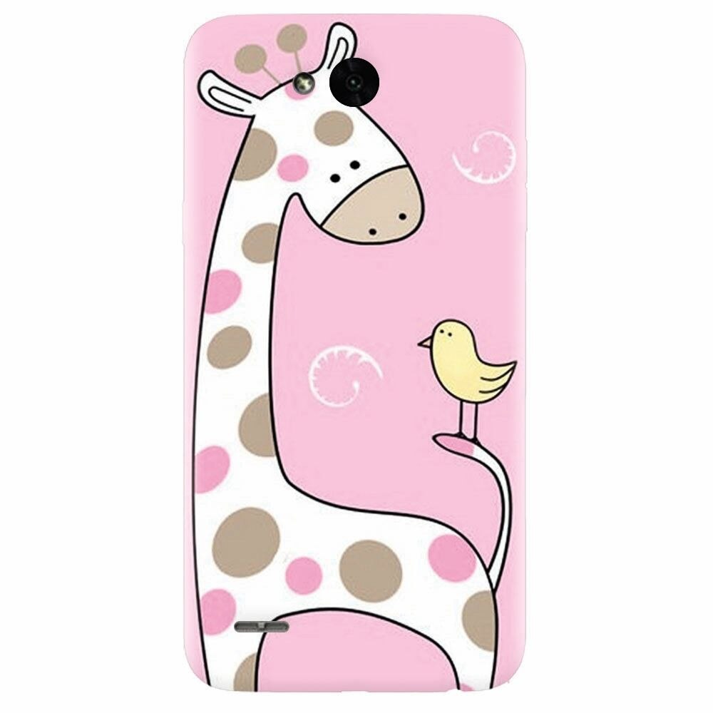 Husa silicon pentru Lg X Power 2, Cute Giraffe
