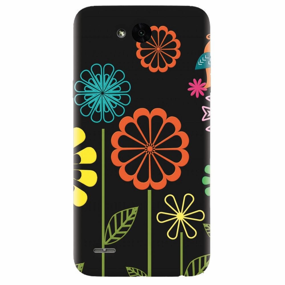 Husa silicon pentru Lg X Power 2, Colorful Spring Birds Flowers Vectors