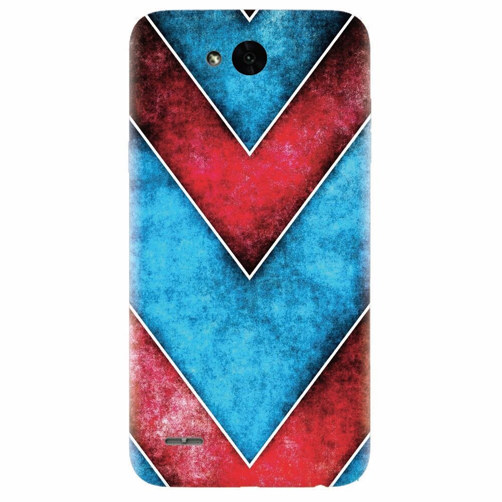 Husa silicon pentru Lg X Power 2, Blue And Red Abstract