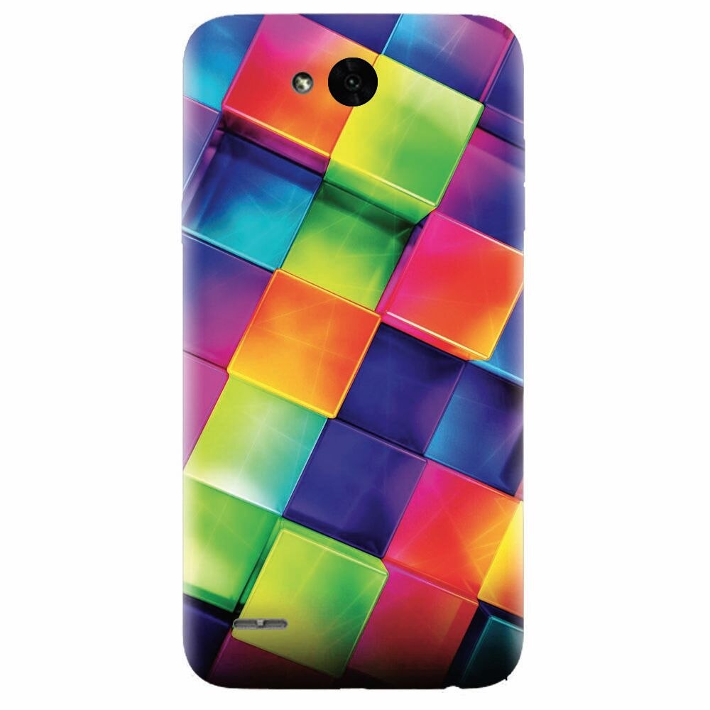 Husa silicon pentru Lg X Power 2, 3D Geometric Colorful