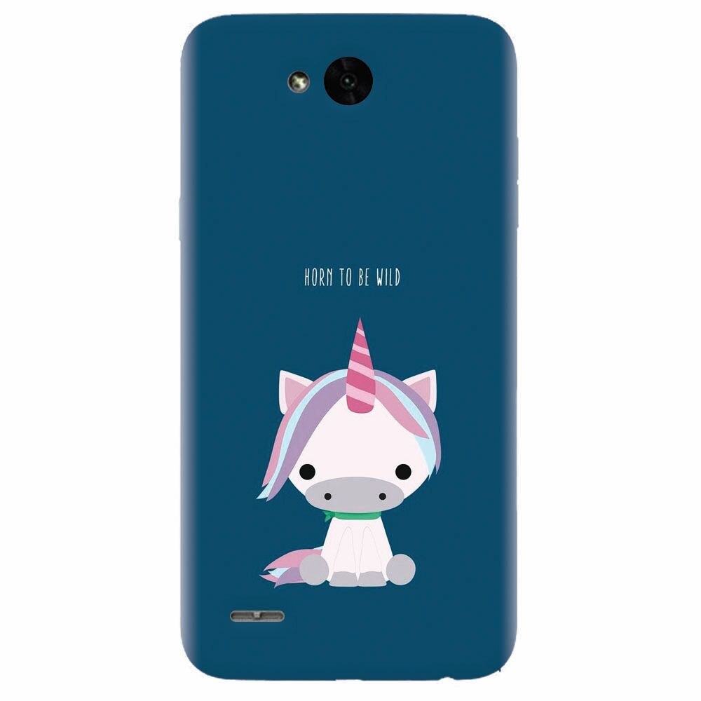 Husa silicon pentru Lg X Power 2, Horn To Be Wild Cute Unicorn
