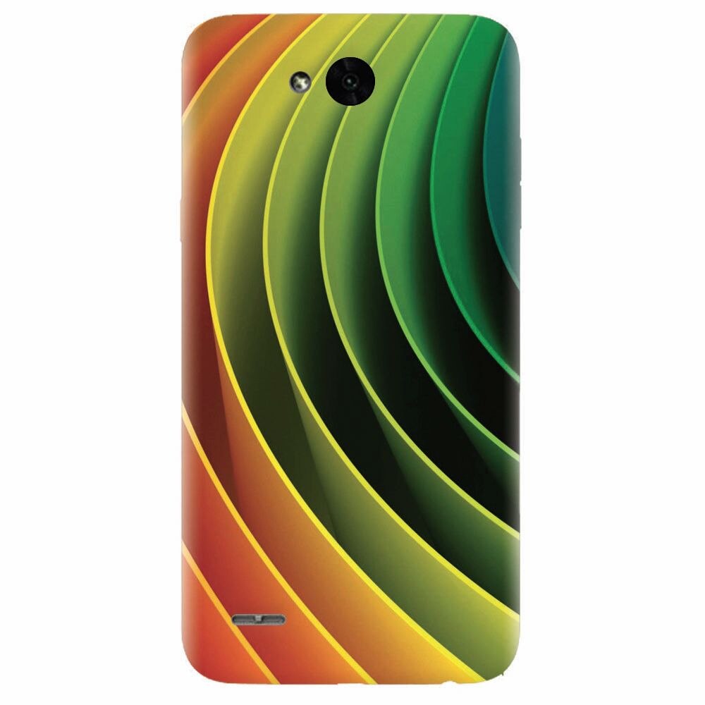 Husa silicon pentru Lg X Power 2, 3D Multicolor Abstract Lines
