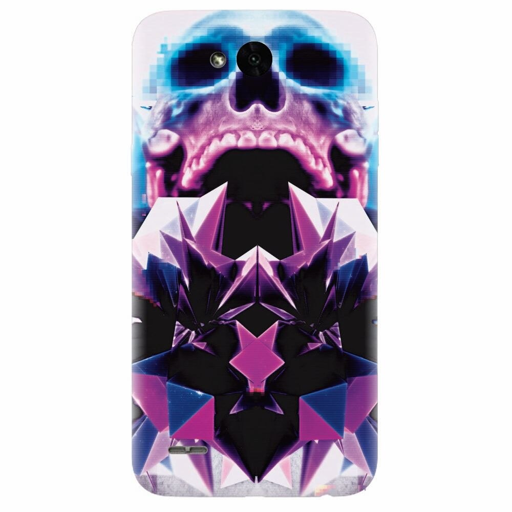 Husa silicon pentru Lg X Power 2, Abstract Framed Skull