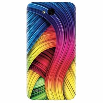 Husa silicon pentru Lg X Power 2, Curly Colorful Rainbow Lines Illustration Husa silicon pentru Lg X Power 2, Curly Colorful Rainbow Lines Illustration