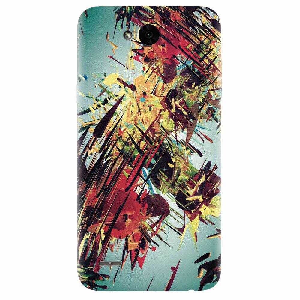 Husa silicon pentru Lg X Power 2, Complex Abstract Colorful 3D Drawing