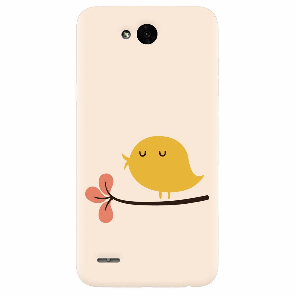 Husa silicon pentru Lg X Power 2, Flat Minimal Cute Bird Illustration