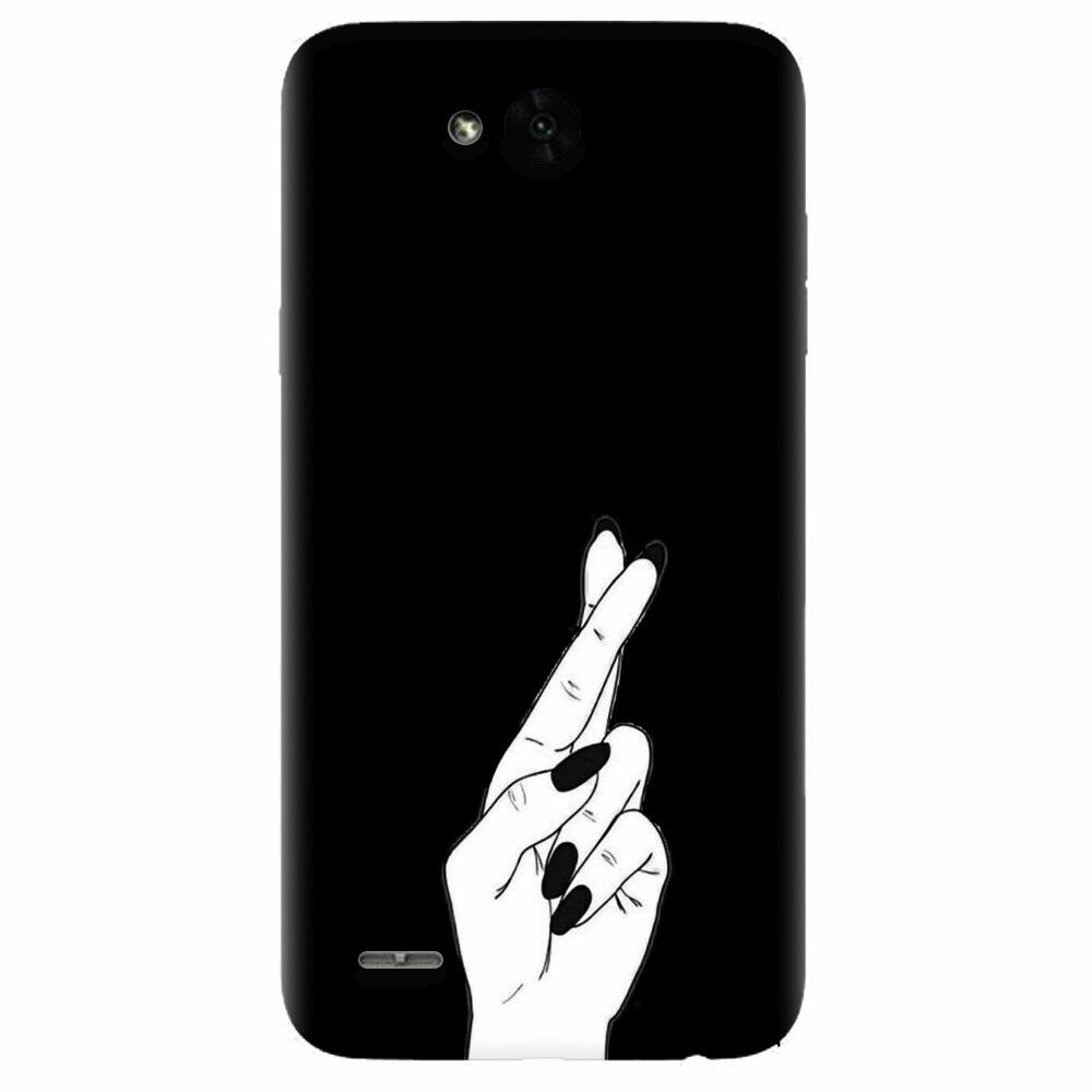 Husa silicon pentru Lg X Power 2, Finger Cross