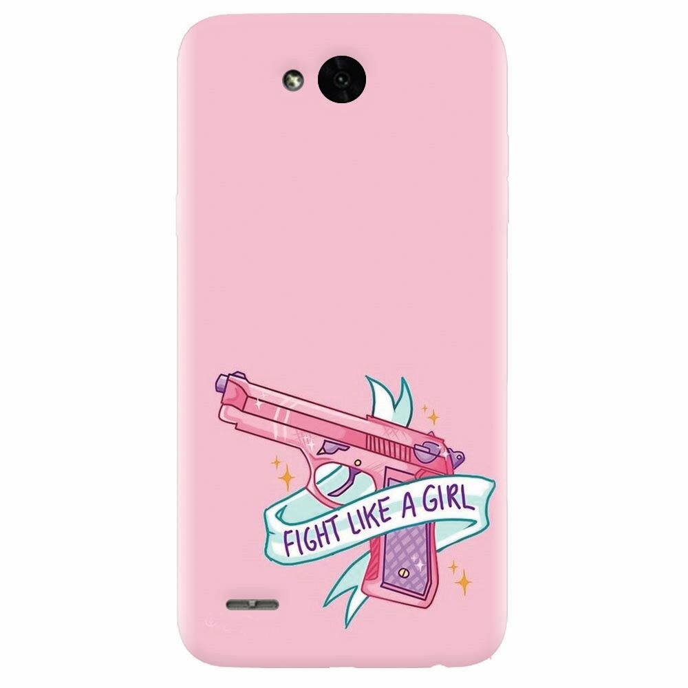 Husa silicon pentru Lg X Power 2, Fight Like A Girl