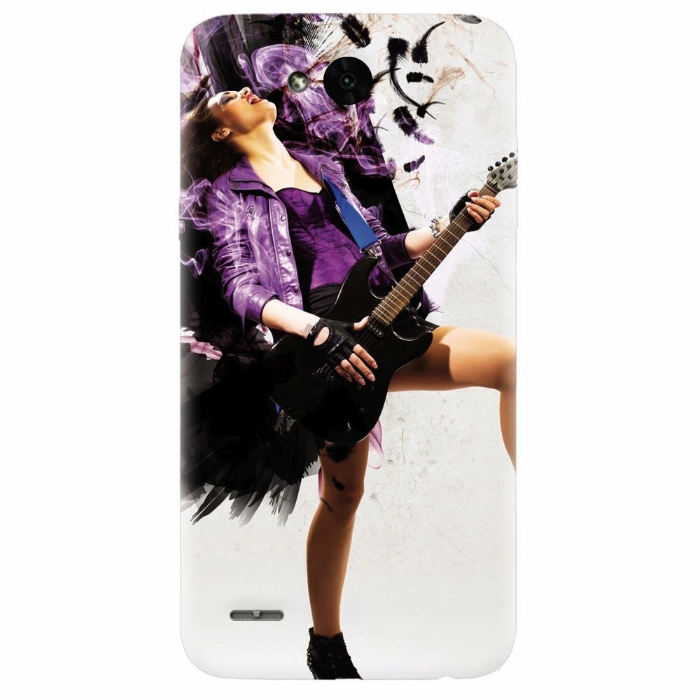 Husa silicon pentru Lg X Power 2, Rock Music Girl