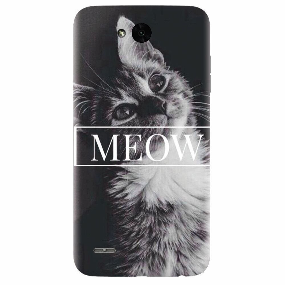 Husa silicon pentru Lg X Power 2, Meow Cute Cat