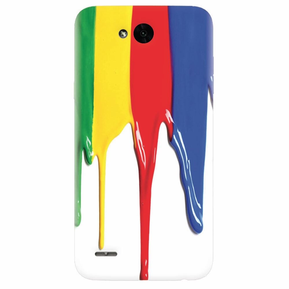 Husa silicon pentru Lg X Power 2, Dripping Colorful Paint