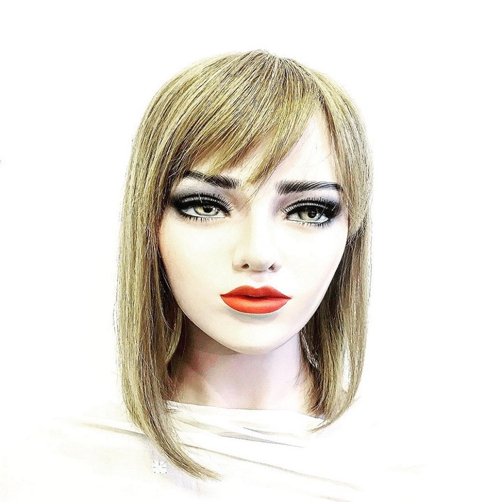 Перука Наталия модел средно руса, Ръчно изработена 100% естествена човешка коса