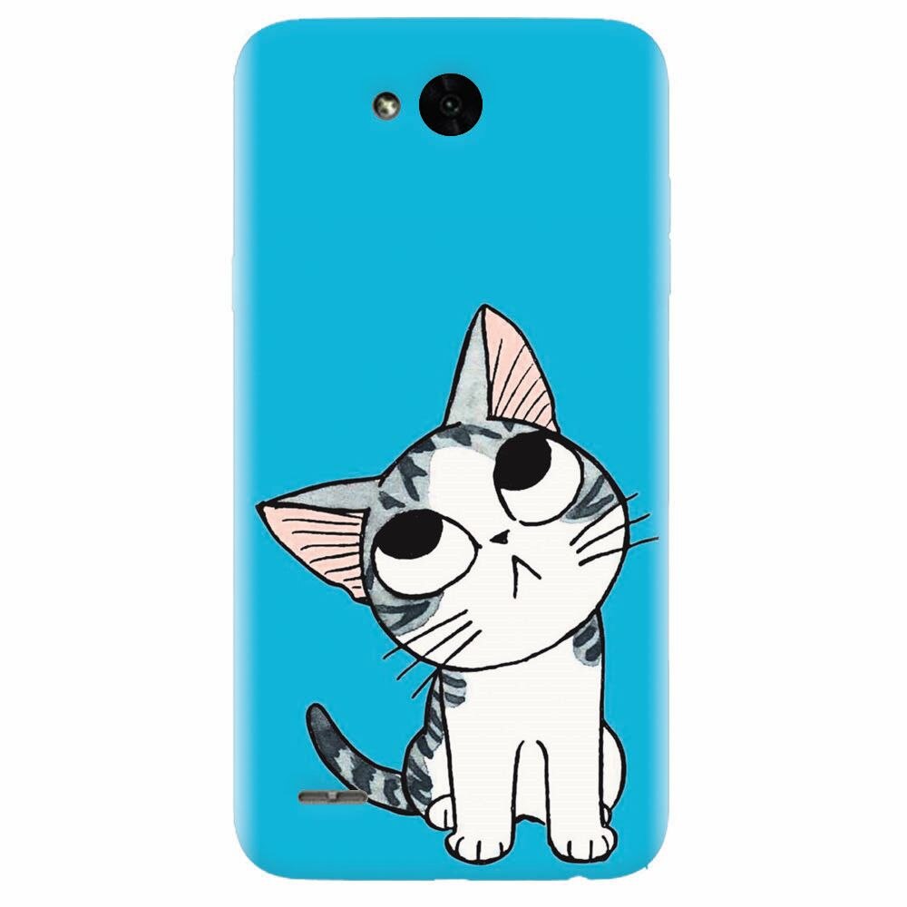 Husa silicon pentru Lg X Power 2, Cat Lovely Cartoon