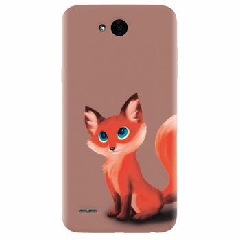 Husa silicon pentru Lg X Power 2, Fox Cartoon Animal And Husa silicon pentru Lg X Power 2, Fox Cartoon Animal And