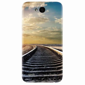 Husa silicon pentru Lg X Power 2, Railroad Horizon Husa silicon pentru Lg X Power 2, Railroad Horizon