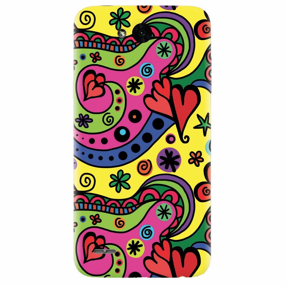 Husa silicon pentru Lg X Power 2, Heart Color