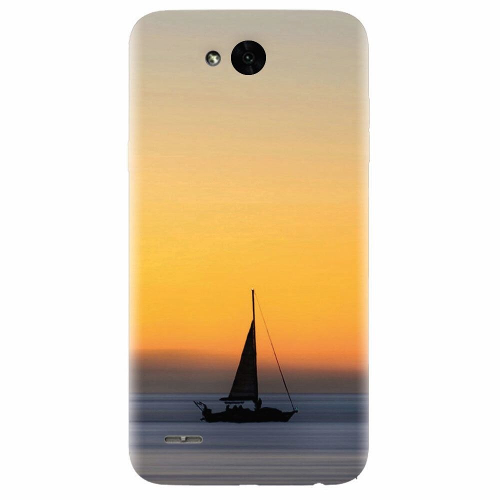 Husa silicon pentru Lg X Power 2, Wind Sail Boat Ocean Sunset