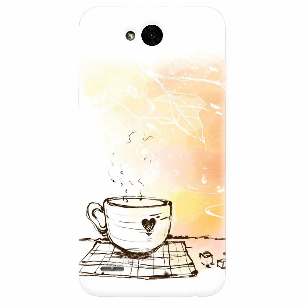 Husa silicon pentru Lg X Power 2, Coffe Love