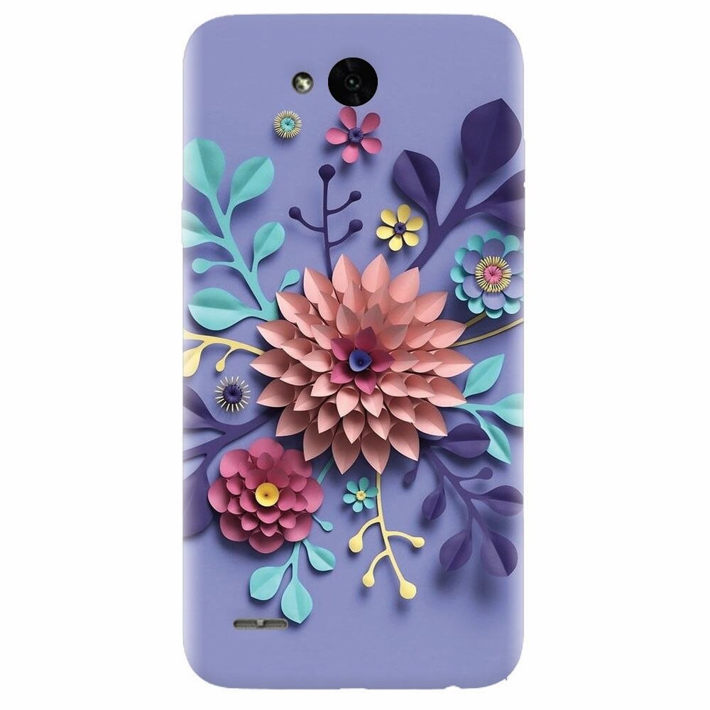 Husa silicon pentru Lg X Power 2, Flower Artwork