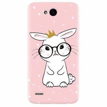 Husa silicon pentru Lg X Power 2, Cute Rabbit Husa silicon pentru Lg X Power 2, Cute Rabbit