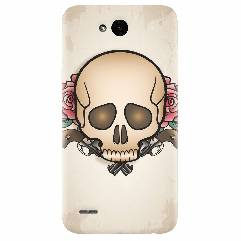 Husa silicon pentru Lg X Power 2, Skulls And Roses