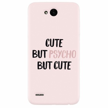 Husa silicon pentru Lg X Power 2, Cute But Psycho Husa silicon pentru Lg X Power 2, Cute But Psycho
