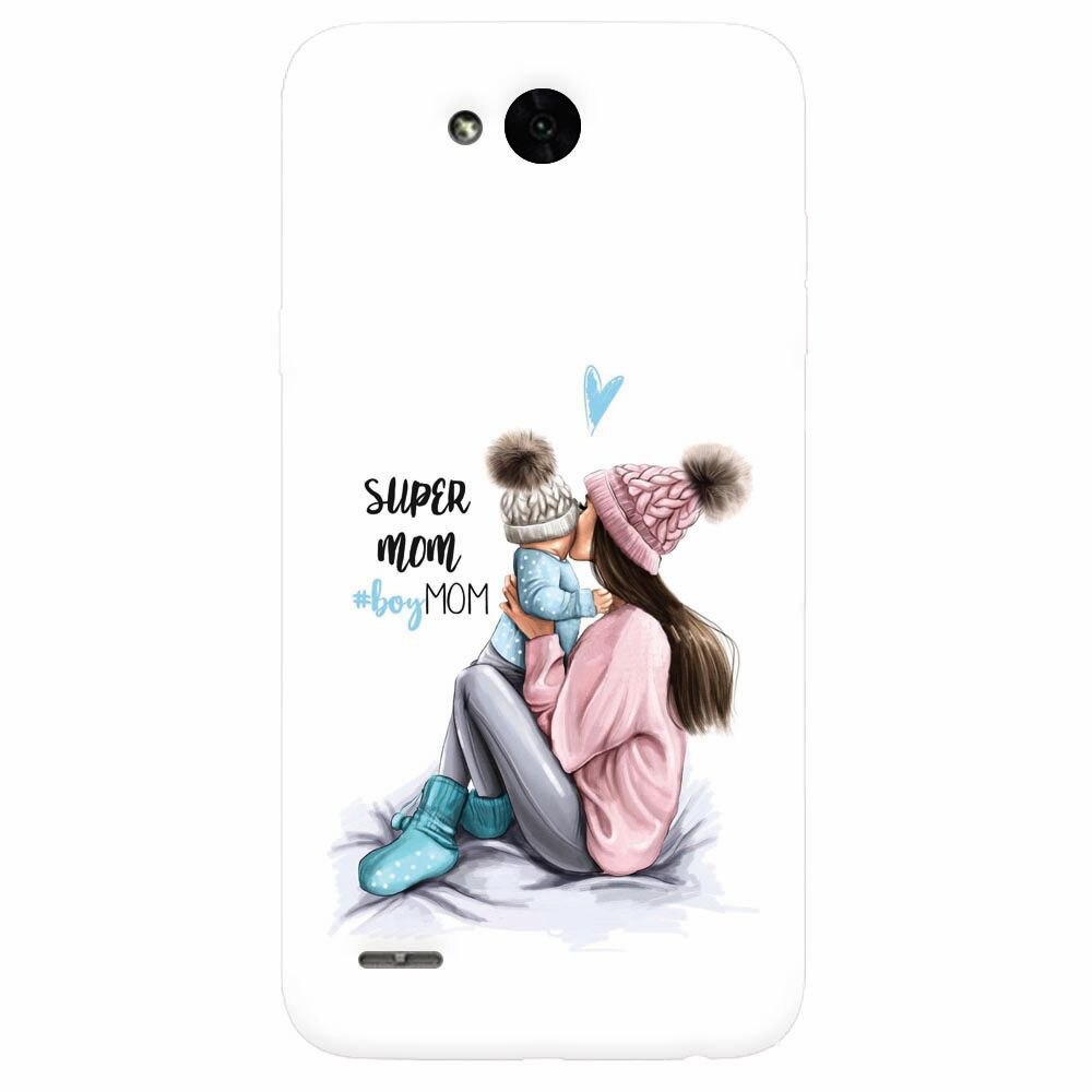 Husa silicon pentru Lg X Power 2, Super Mom With Boy