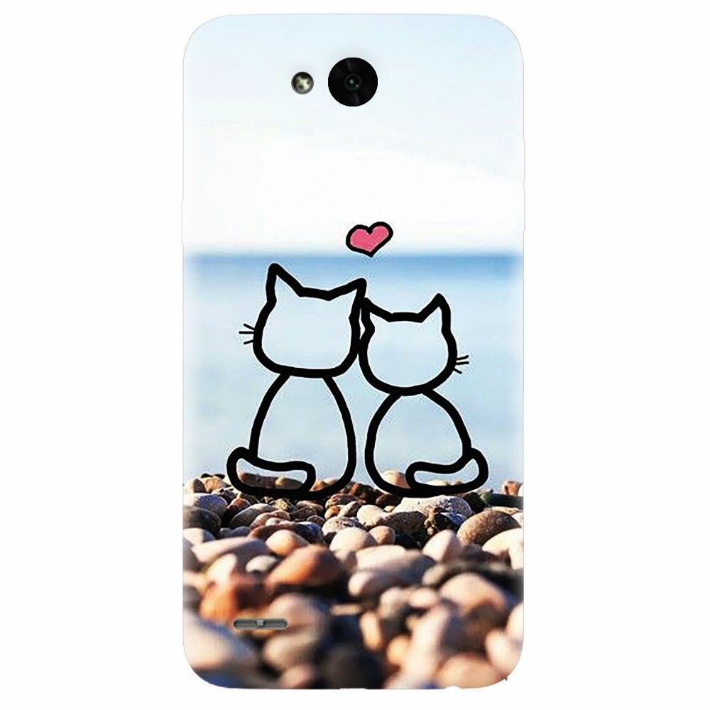 Husa silicon pentru Lg X Power 2, In Love Cats