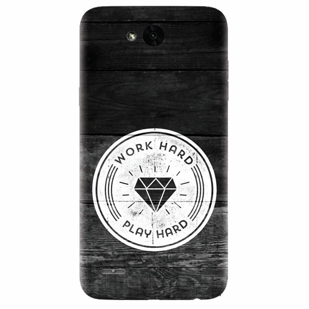 Husa silicon pentru Lg X Power 2, Work Hard Play Hard