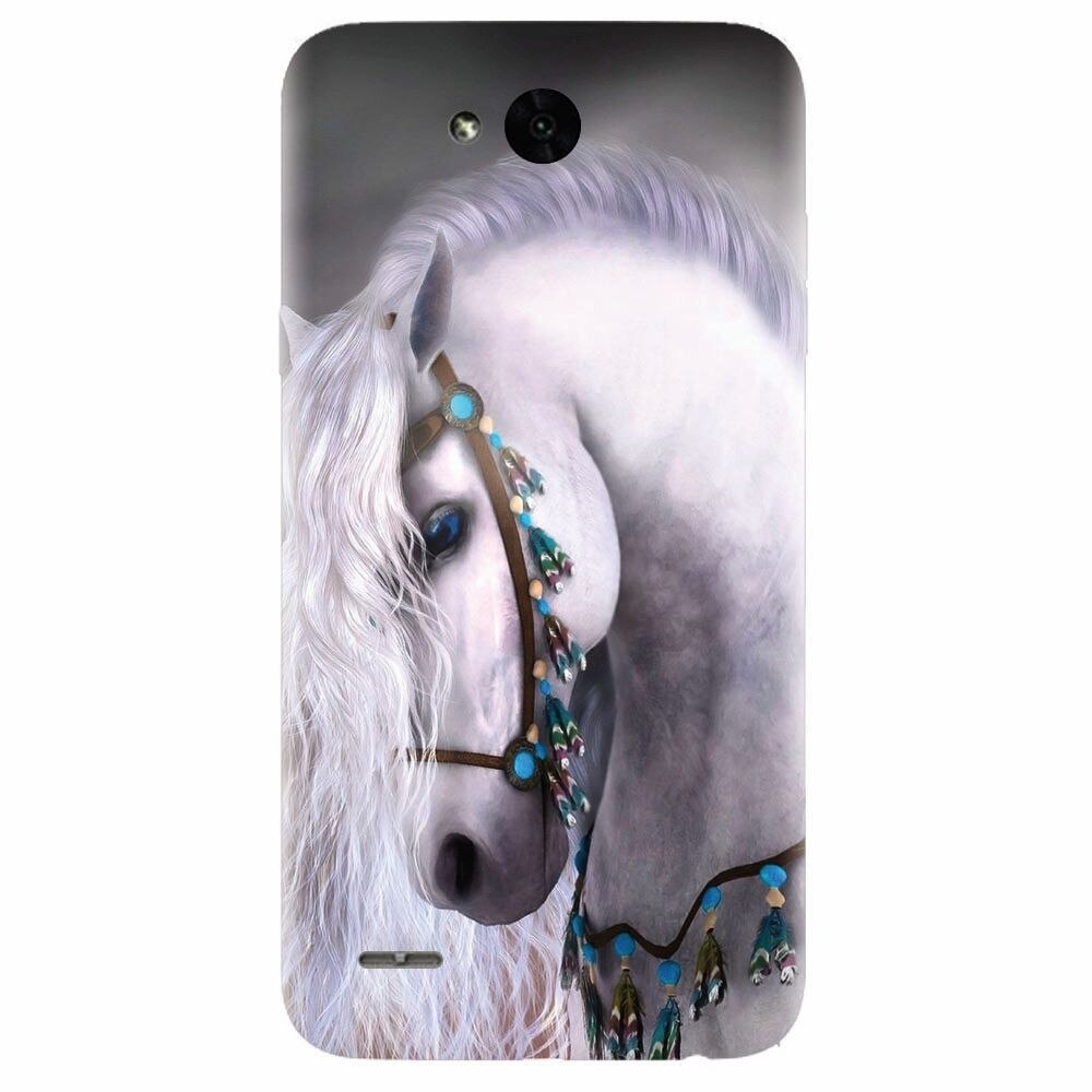 Husa silicon pentru Lg X Power 2, White Horse