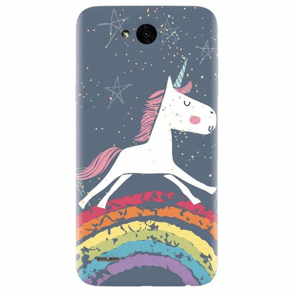 Husa silicon pentru Lg X Power 2, Unicorn Rainbow