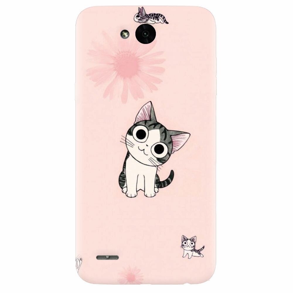 Husa silicon pentru Lg X Power 2, Cute Cat 101