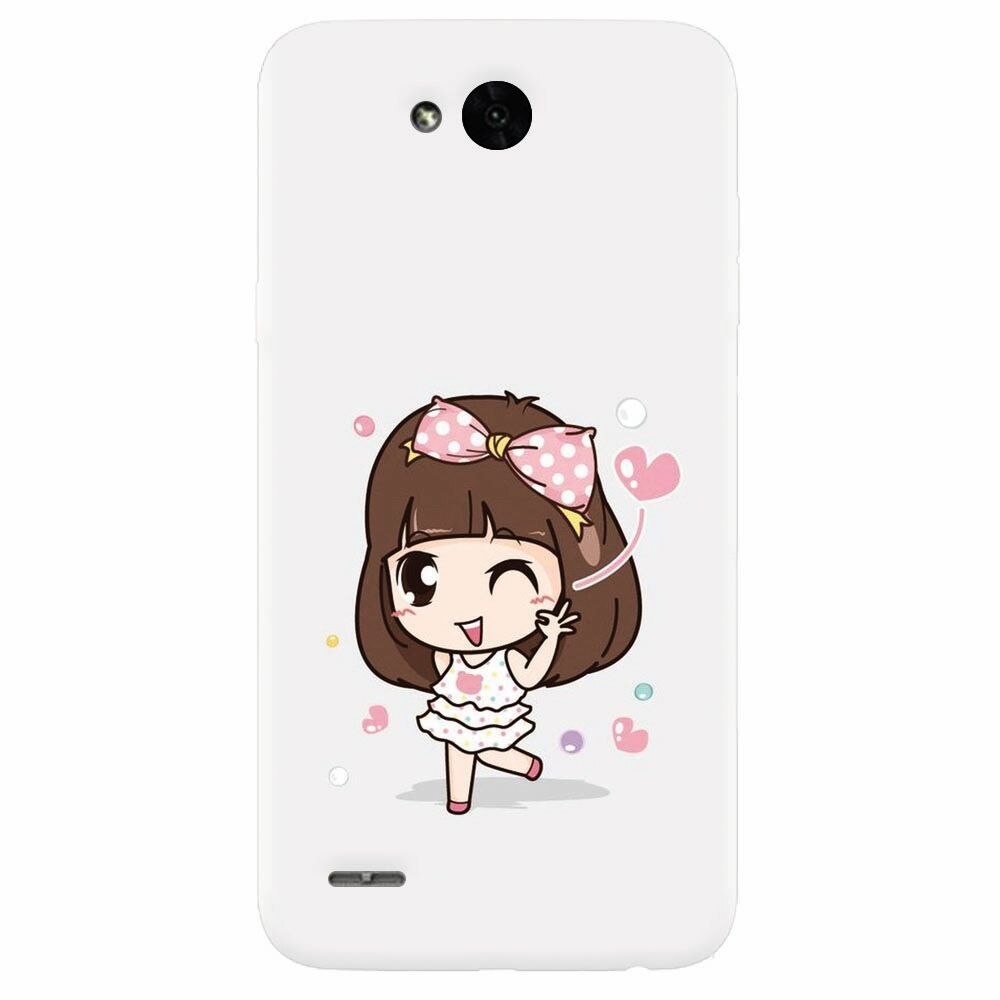 Husa silicon pentru Lg X Power 2, Happy Girl