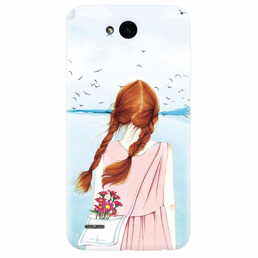 Husa silicon pentru Lg X Power 2, Girl And Birds