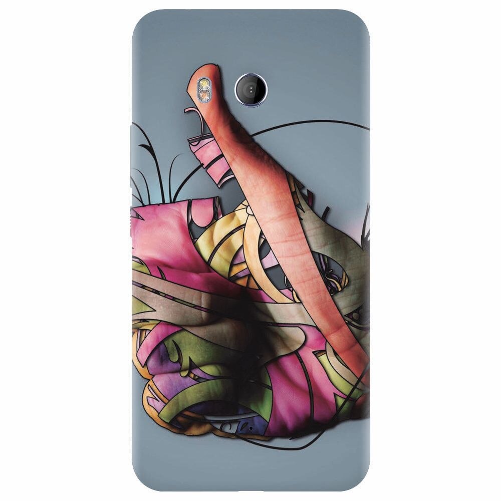 Husa silicon pentru Htc U 11, Beautiful Hand Art