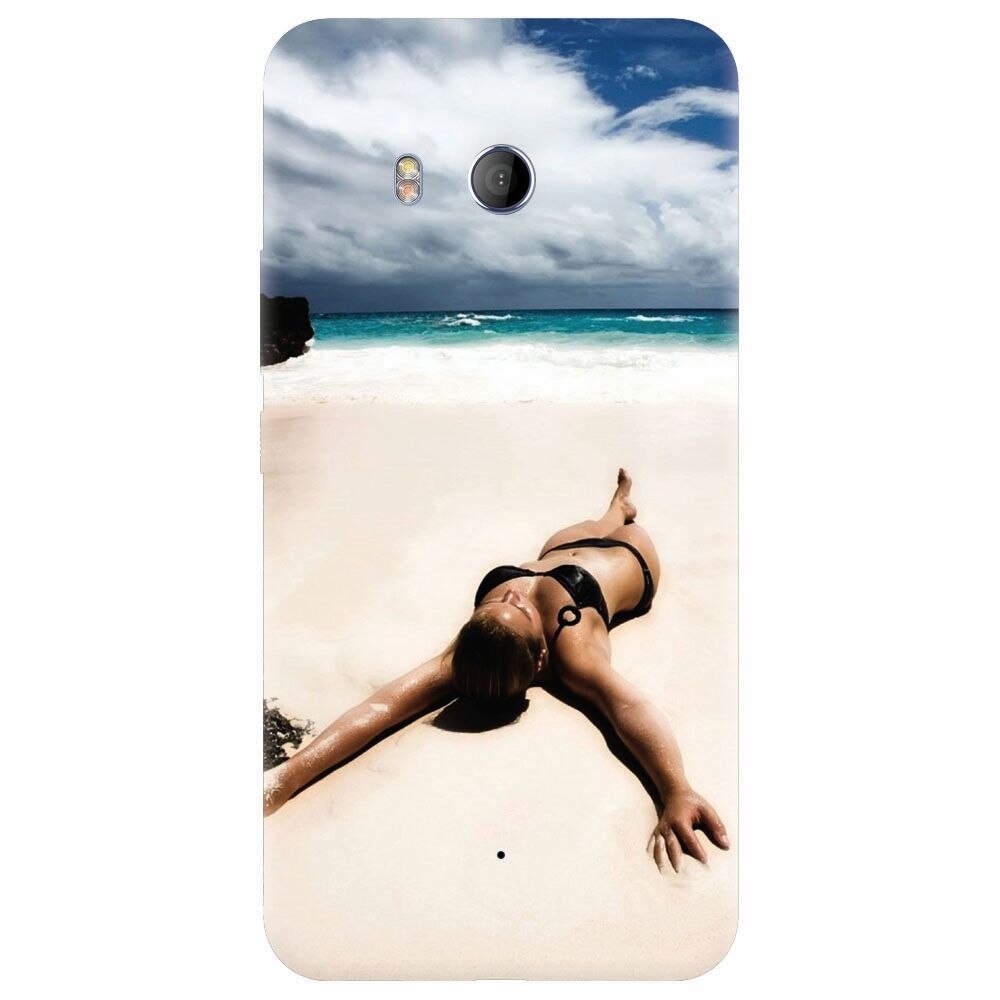 Husa silicon pentru Htc U 11, Beach Lounging
