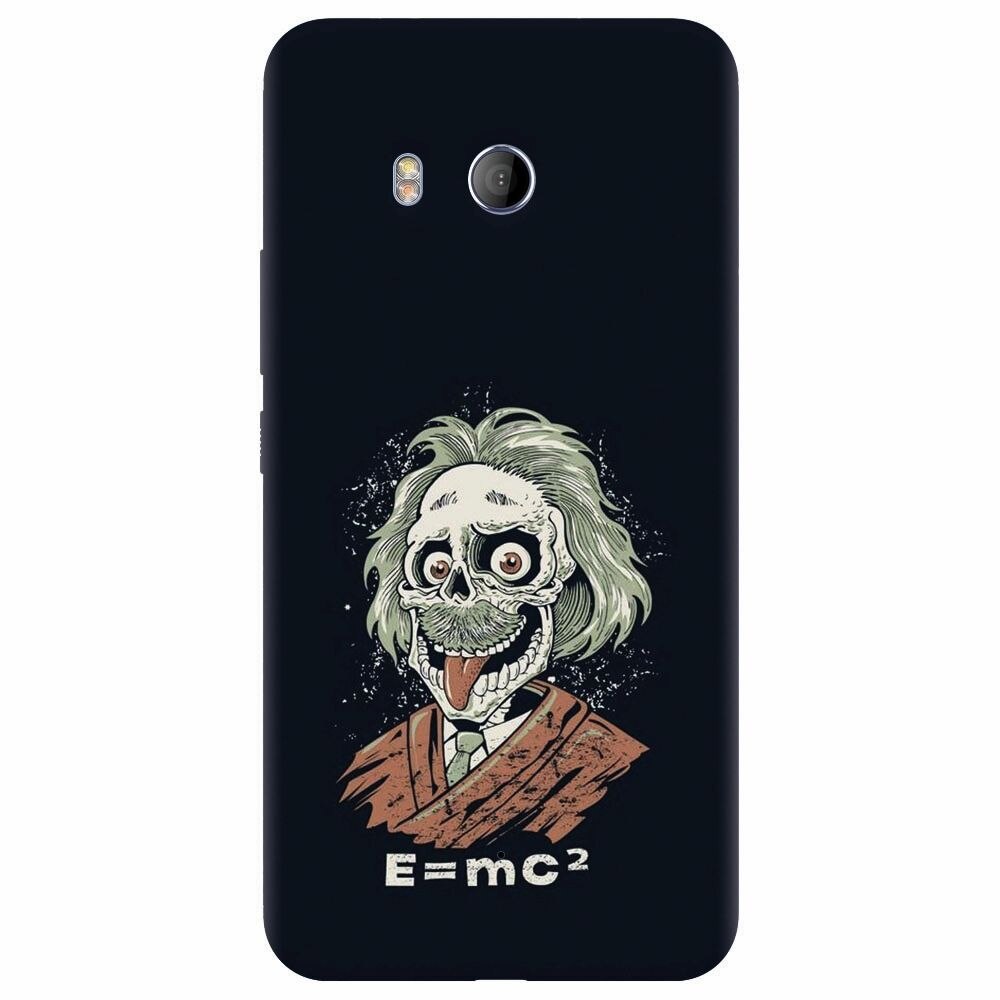 Husa silicon pentru Htc U 11, Albert Einstein Caricature