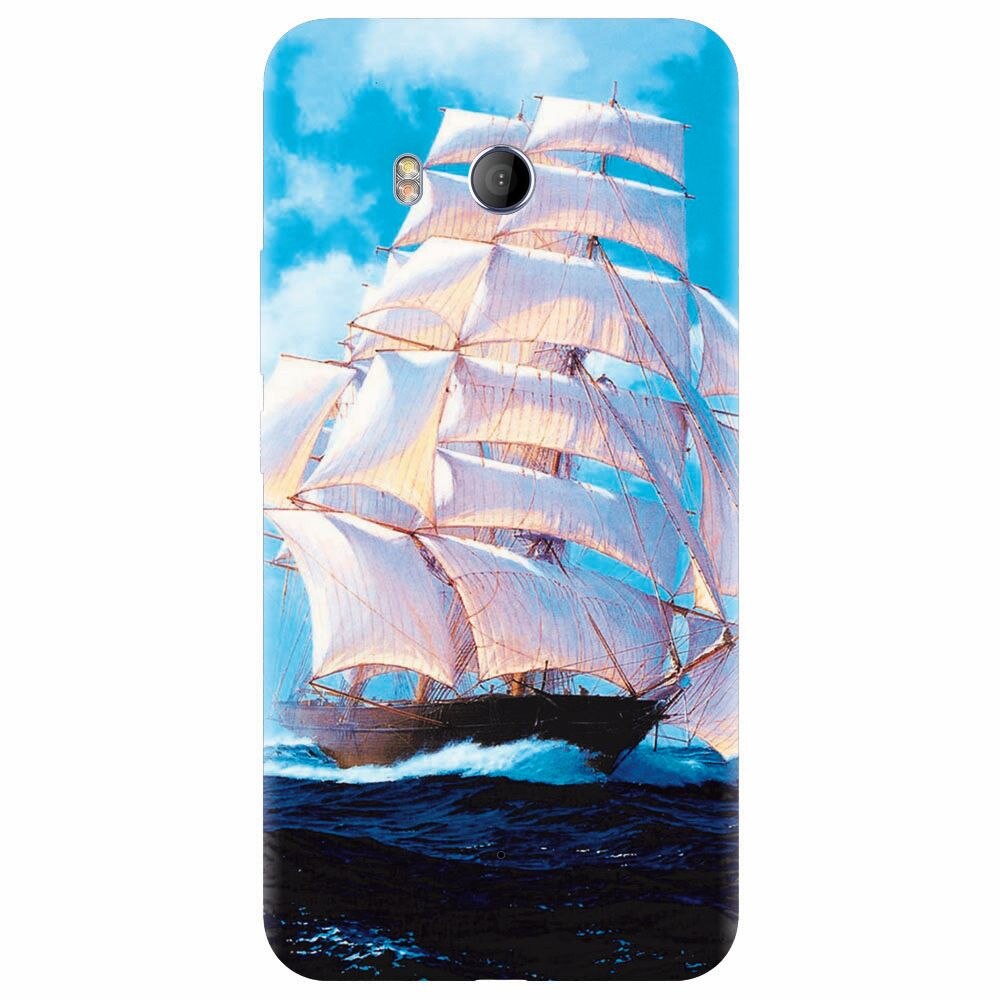 Husa silicon pentru Htc U 11, Attractive Art Of Ships