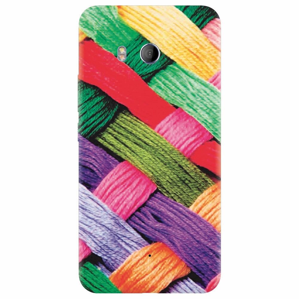 Husa silicon pentru Htc U 11, Colorful Woolen Art