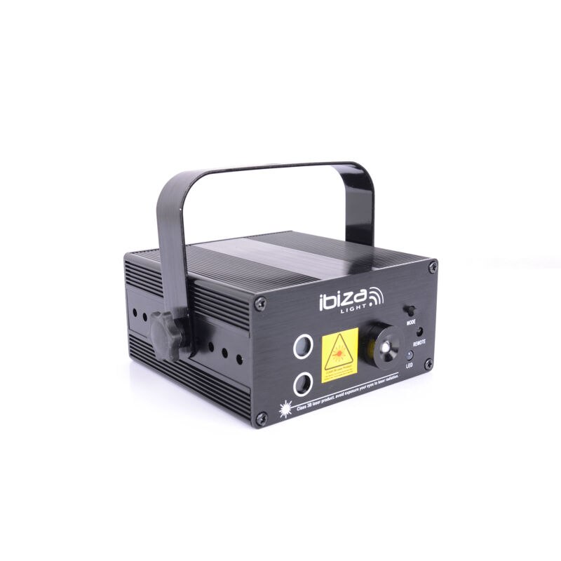 Laser LED 3W, verde 50 mV, rosu 200 mW, albastru, 24 efecte gobos, Telecomanda